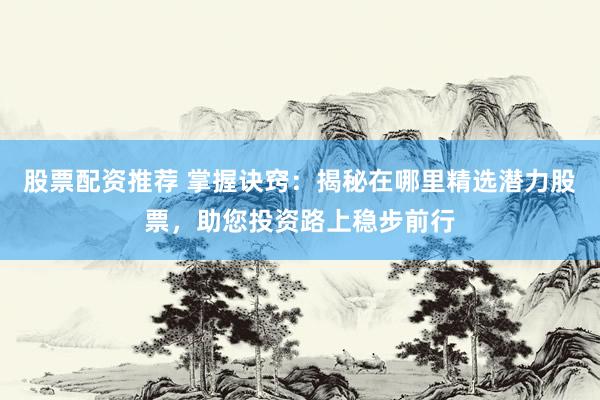 股票配资推荐 掌握诀窍：揭秘在哪里精选潜力股票，助您投资路上稳步前行