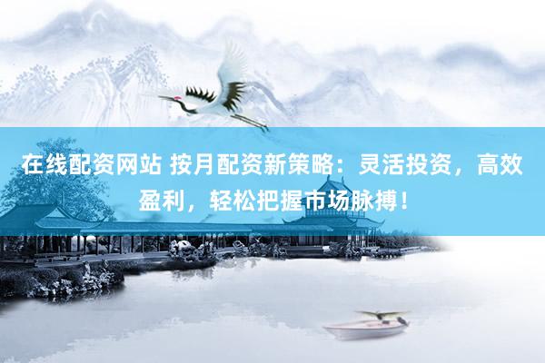 在线配资网站 按月配资新策略：灵活投资，高效盈利，轻松把握市场脉搏！