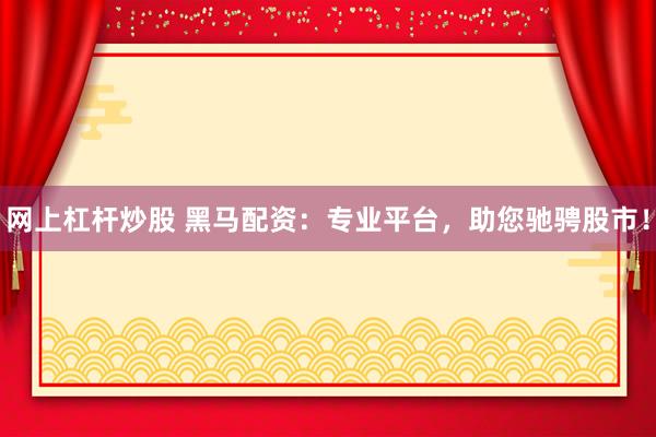网上杠杆炒股 黑马配资：专业平台，助您驰骋股市！