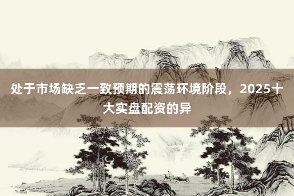 处于市场缺乏一致预期的震荡环境阶段，2025十大实盘配资的异